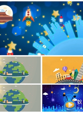 S2523 低碳贝贝（伴奏）环保歌曲 LED大屏动态背景视频素材