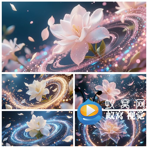 S6510《栀子花开》舞蹈舞美 文艺汇演晚会LED大屏背景视频素材