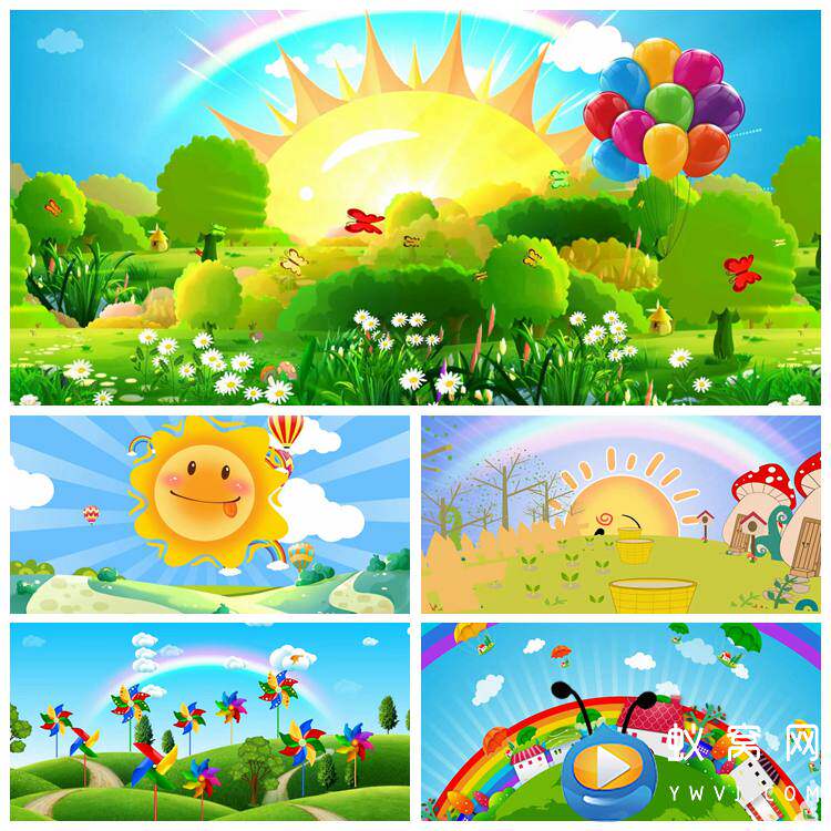 s4638《拔萝卜》 幼儿舞蹈少儿舞蹈 六一舞美led大屏背景视频素材