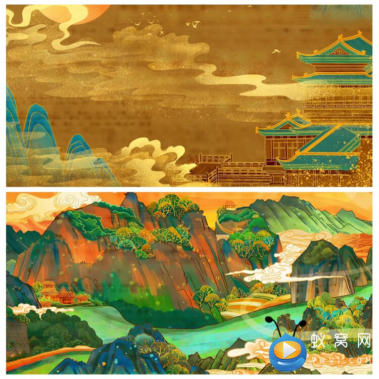 s4399 唐乐汉唐舞 舞蹈 舞美led 动态节目大屏舞美背景视频素材