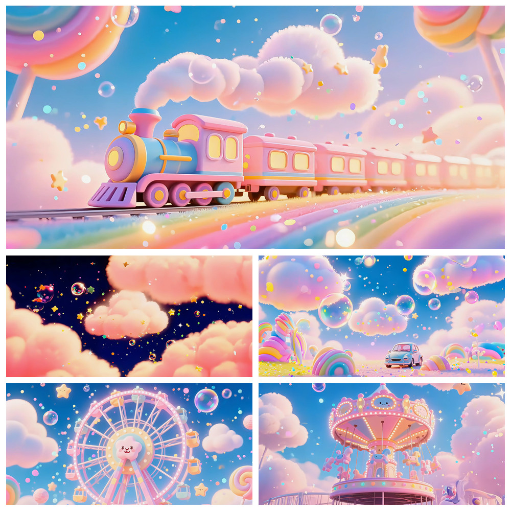 S6399 可爱卡通云朵儿童 爱儿童六一节目晚会LED大屏背景视频素材,商务/设计服务,其它设计服务,淘宝优惠券,粉丝福利购,淘宝优惠卷