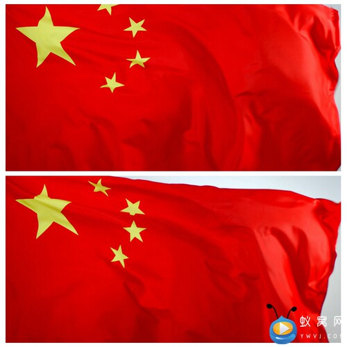 S2684 五星红旗 实拍红旗飘飘扬 迎风飘扬七一国庆 超清视频素材