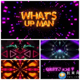 S1764 野狼disco你干嘛啊串烧 动感炫酷晚会LED节目视频素材制作