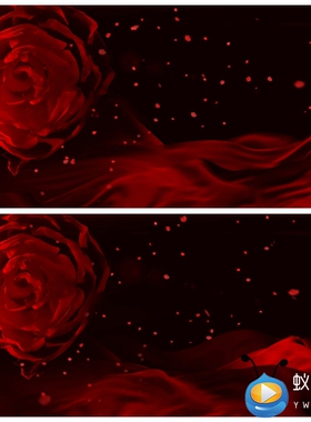 S4030 中国结 红色喜庆花开舞蹈舞美 节目晚会大屏背景视频素材