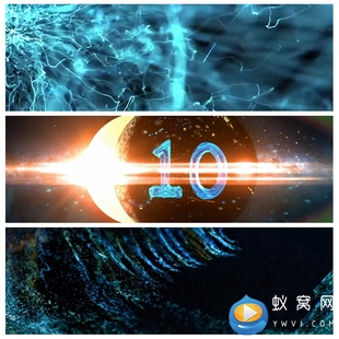 S5138超宽屏震撼年会开场倒计时灯光秀 视频素材制作