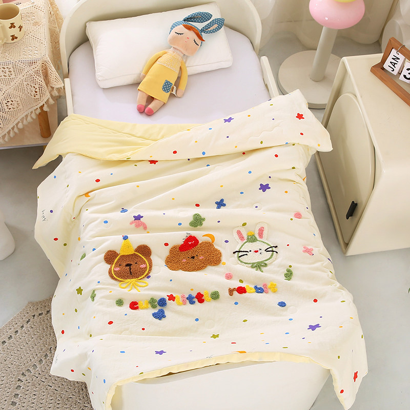 夏天儿童夏凉被幼儿园宝宝午睡空调被子夏季单人宿舍薄款春秋被芯