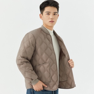 秋冬轻薄羽绒棉衣男短款 打底内外穿保暖内胆立领宽松棉袄 棉服长袖