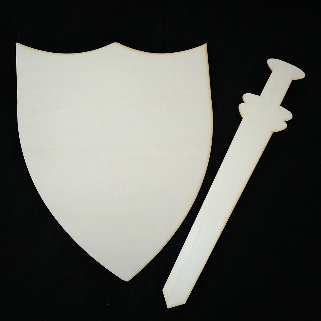 【盾牌宝剑白胚】兵器主题超轻粘土底板diy寻创意美术手工材料库