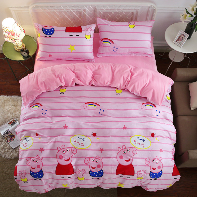 定做儿童冬季卡通ab面纯棉珊瑚绒被套单件冬天单面水晶法兰绒被罩