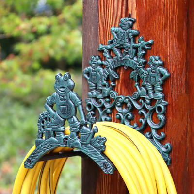 欧式壁挂架洗车水管收纳架子卷管器家用软管盘管器挂墙式绕管架