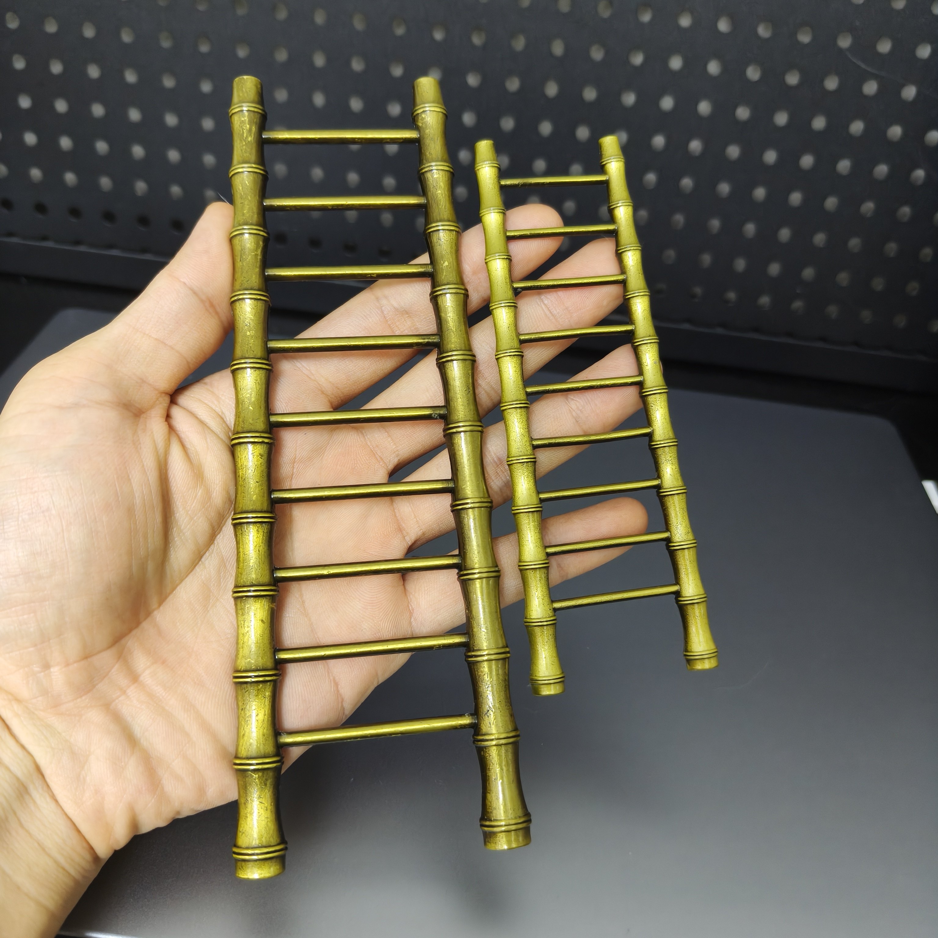 合金 节节高升 竹梯子 金属工艺品模型 中式桌面摆件 收藏礼物