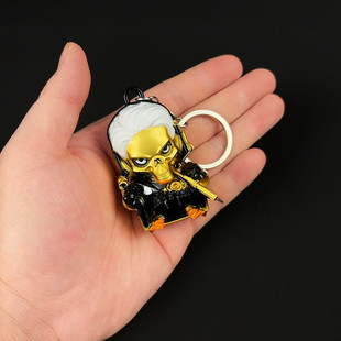 三角洲周边花来红狼鸭合金模型金属钥匙扣摆件书包挂件吊坠挂饰