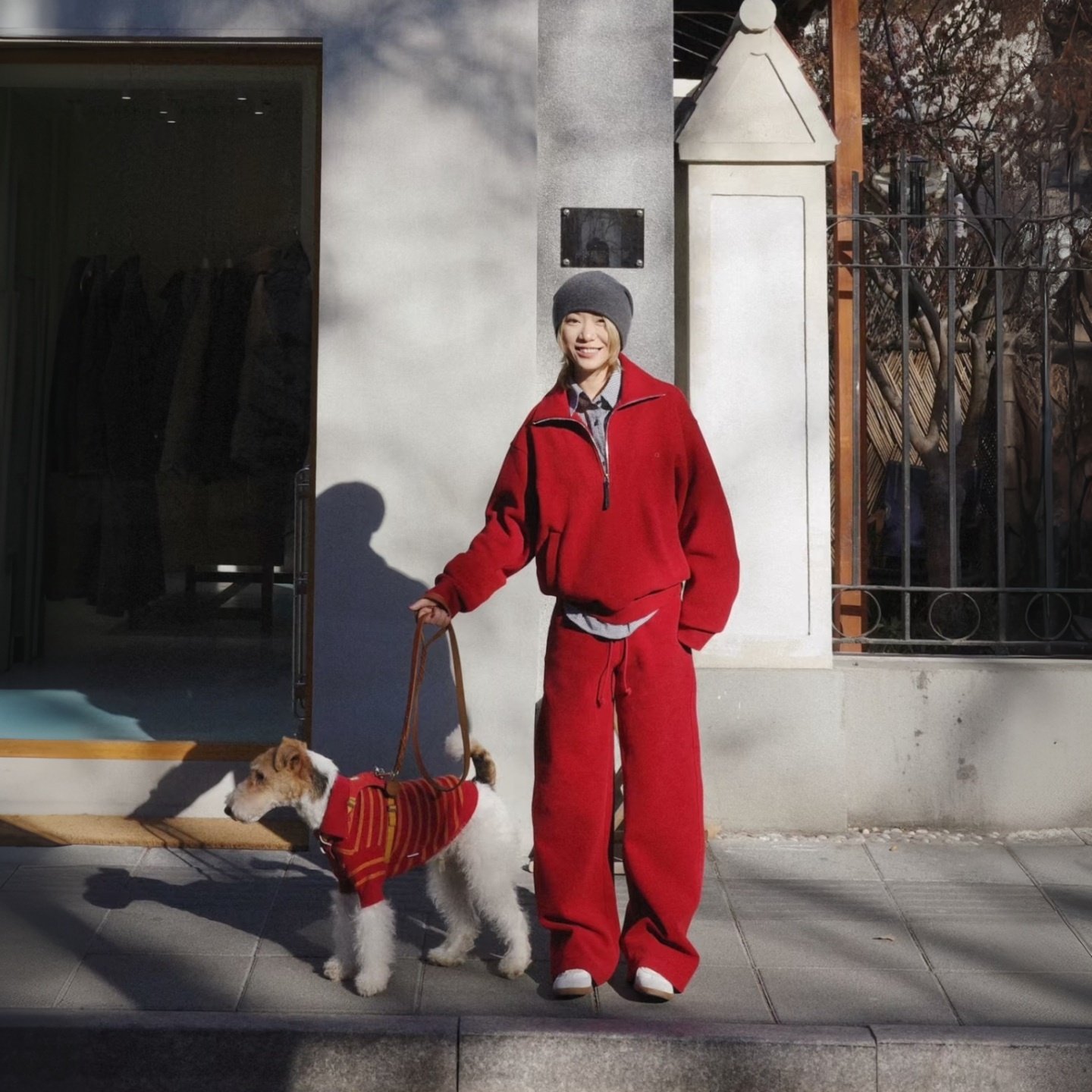 【明星同款】2026春新抽绳松紧腰双面德绒红色卫裤弯刀裤休闲女裤,女装/女士精品,休闲裤,淘宝优惠券,粉丝福利购,淘宝优惠卷