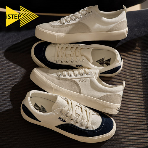 istep高尔夫复古低帮帆布鞋
