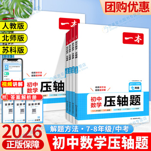2025一本数学压轴题初中人教版 七年级八年级九年级有理数方程初一初二初三上册下专题专项训练解题模板例题练习计算题训练数学专项