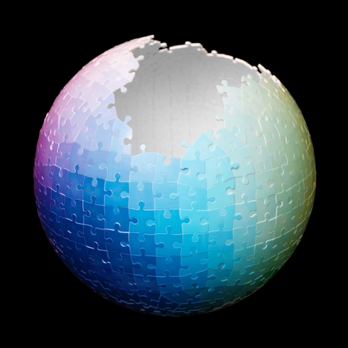 540 Цветов 3DSPHERE ЦВЕТНЫЙ Градиент сферический трехмерный трехмерная головоломка