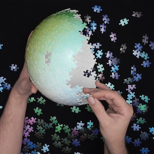 540 Цветов 3DSPHERE ЦВЕТНЫЙ Градиент сферический трехмерный трехмерная головоломка