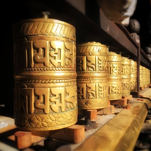 定制印刷大型长卷装藏经文藏文转经简转金轮印制筒桶用长卷定制