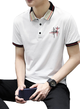 短袖t恤潮牌夏装ins衣服polo衫