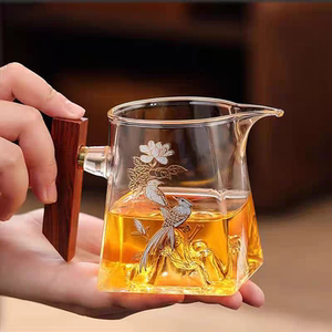 耐热玻璃公道杯加厚耐热高档茶漏茶海过滤功夫茶具泡茶分茶器套装