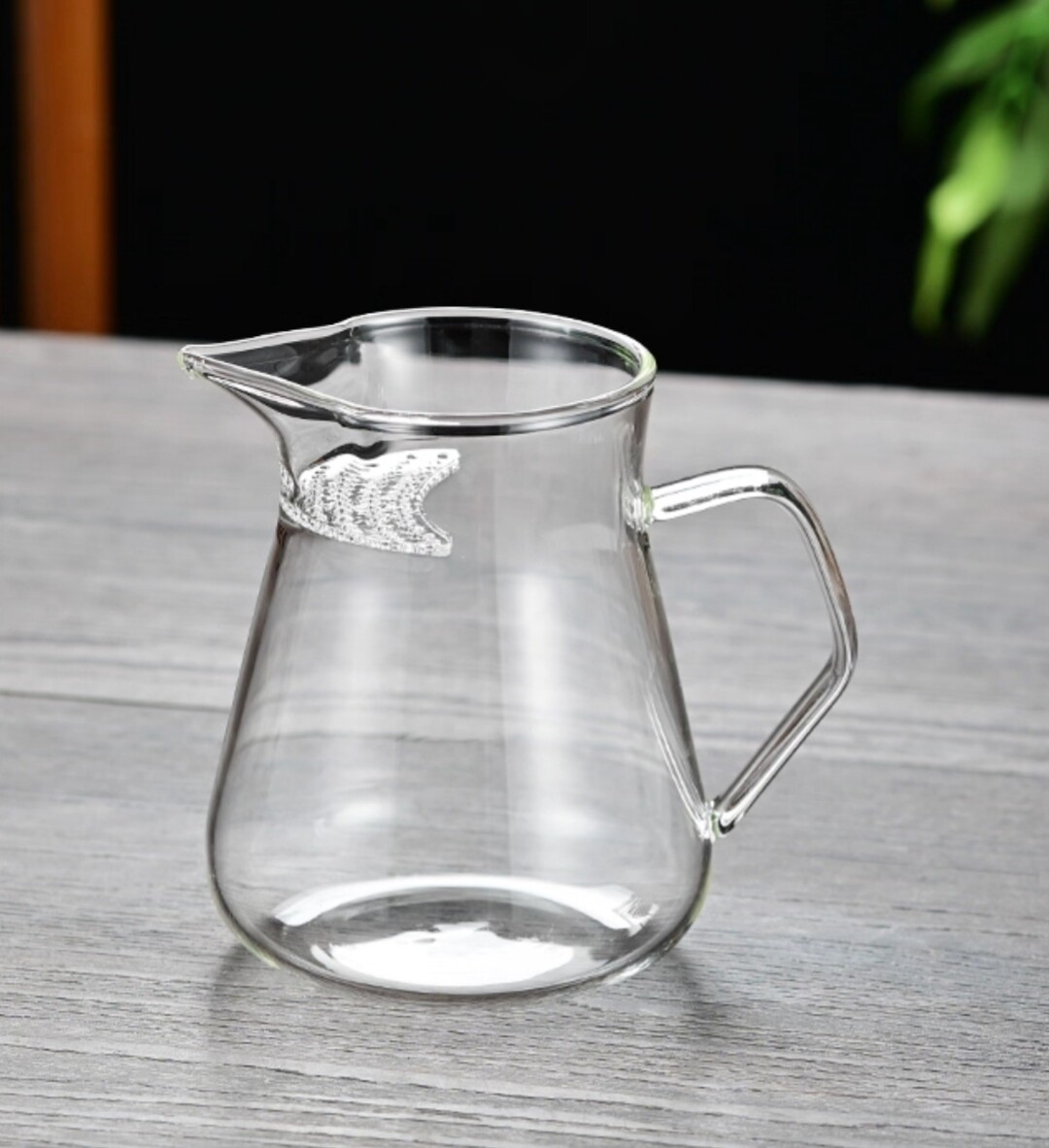 月牙过滤公道杯茶滤茶漏一体加厚玻璃茶壶泡绿茶专用泡茶器分茶杯