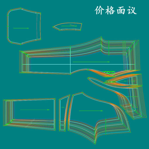 服装打版纸样推码衣服裤子排唛架