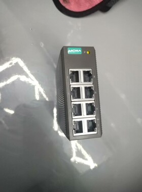 工业交换机，MOXA摩莎EDS-208八口交换机，拆机件成色