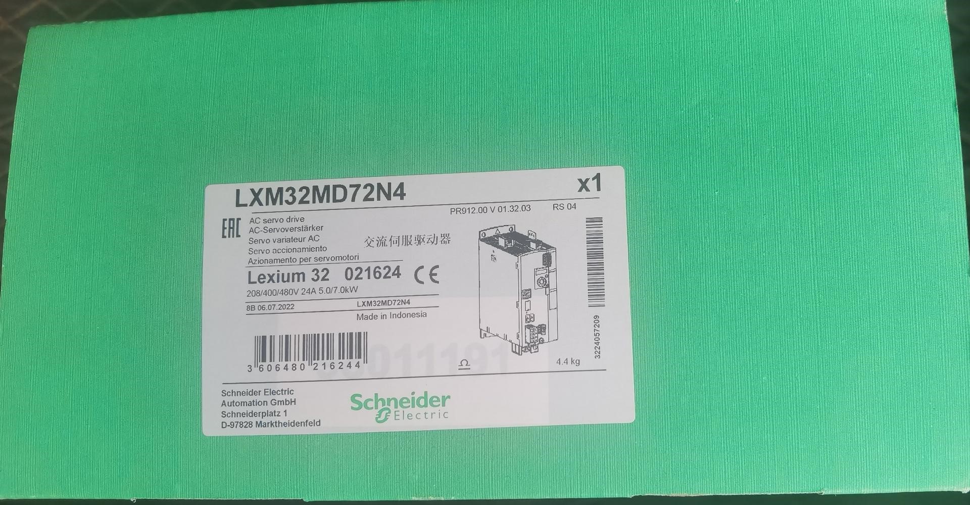 施耐德伺服电机驱动器 LXM32MD72N4