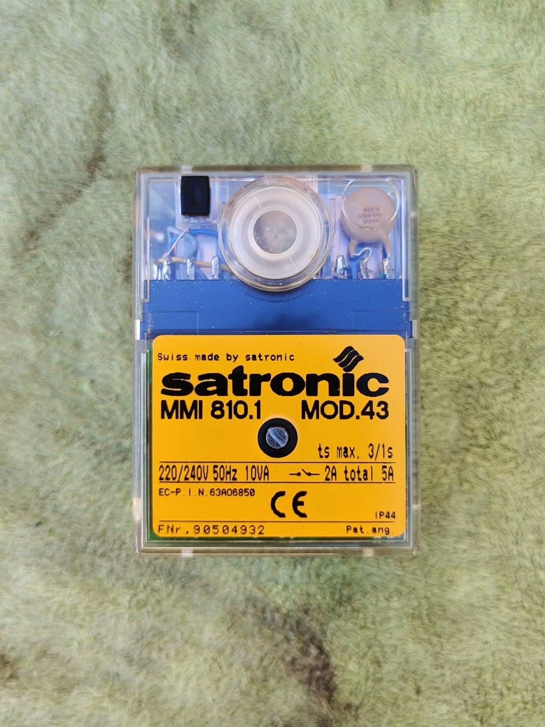 全新MMI 810. 1，霍尼韦尔 satronic燃烧程序