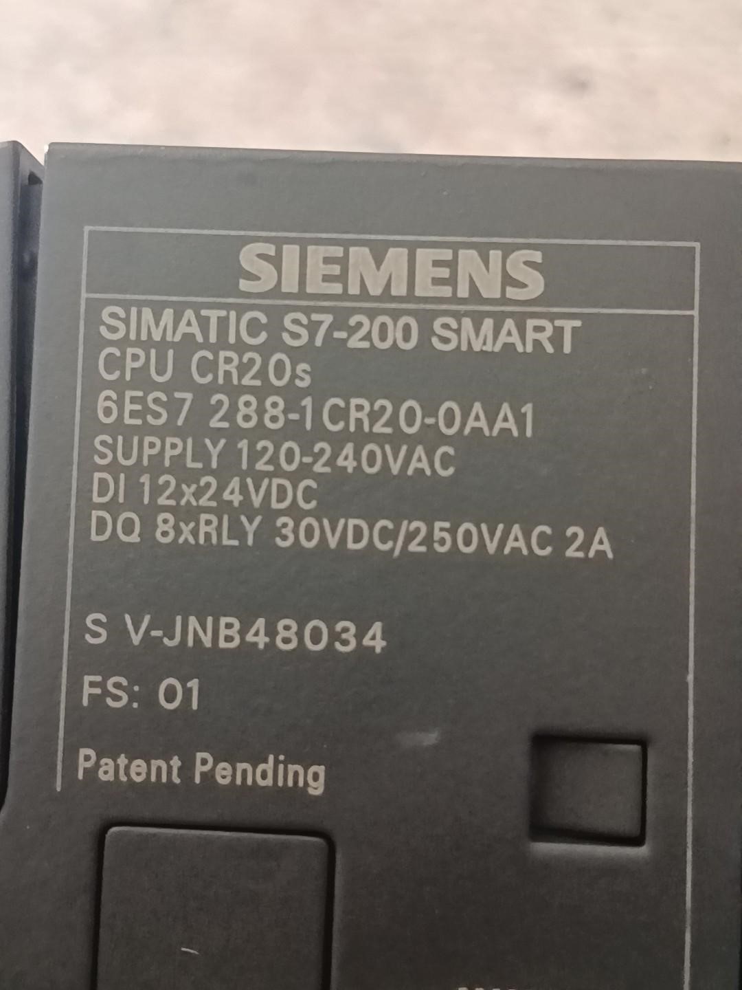 西门子s7-200 SMART CPU CR20s 6ES7