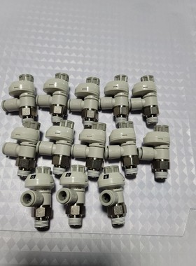 SMC新款带刻度弯头限出调速阀 AS2201FS-01-06