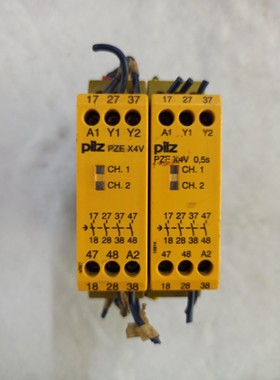 皮尔兹安全继电器PZEX4V，二手拆机。成色如图，功能包好，