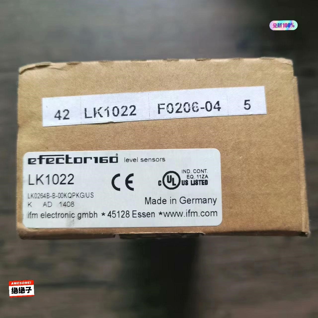 全新原装正品 IFM易福门 LK1022 液位传感器，实物拍
