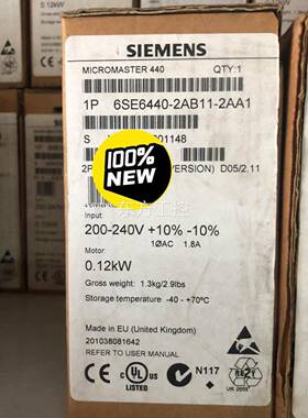 议价6S6440-2AB112AA1西门-子器MM440变E频，