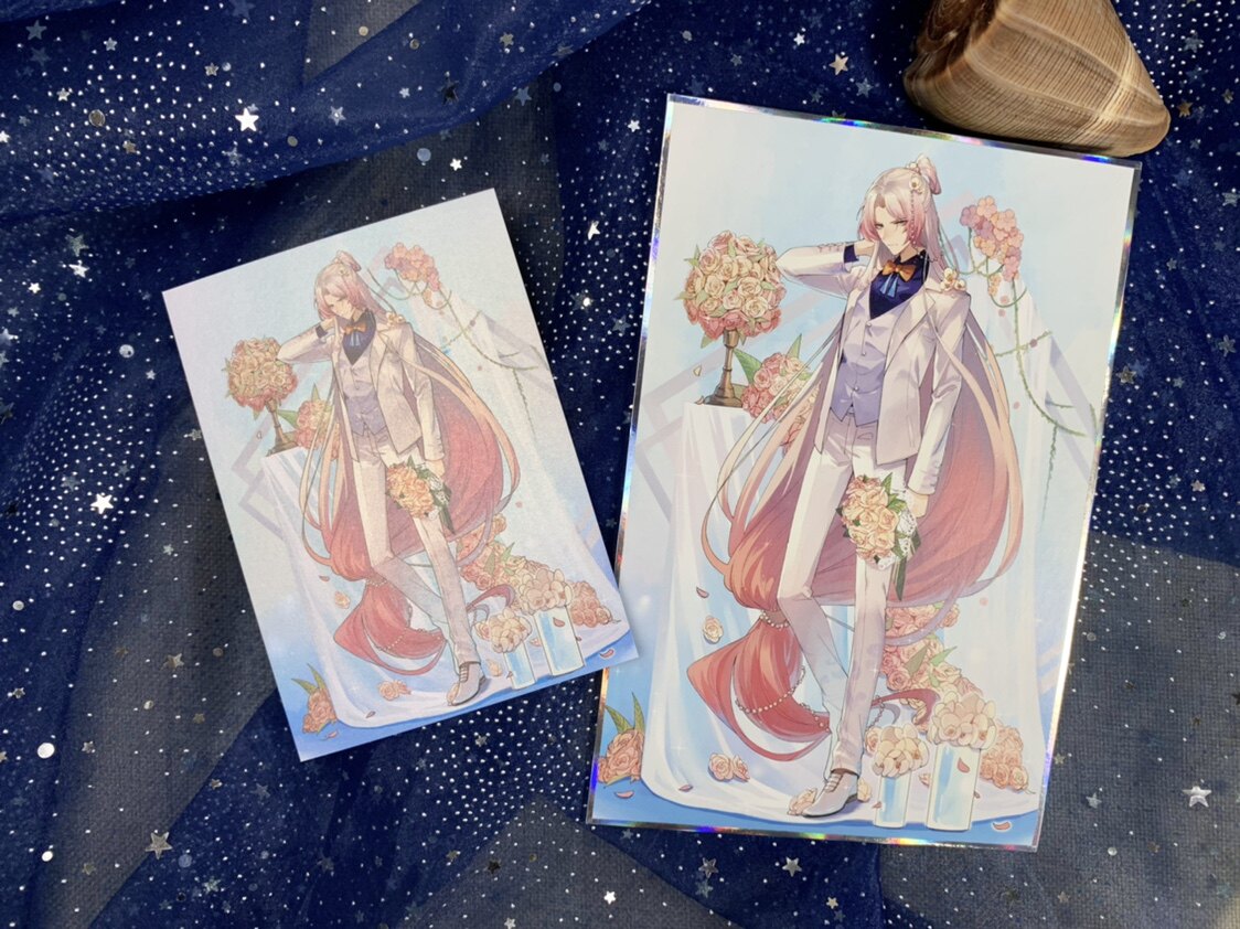 食物语西装系列龙井虾仁亚克力立牌徽章色纸