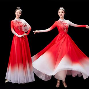 开场舞大摆裙演出服灯火里的中国大型舞台装合唱服古典舞广场舞服