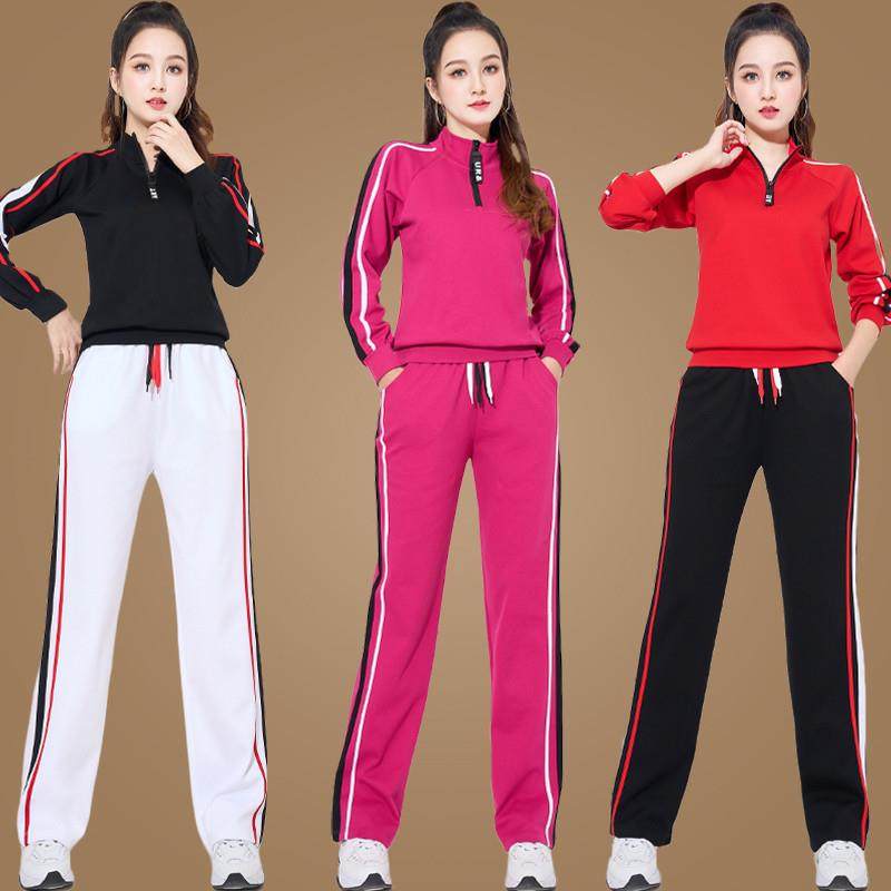 时尚新款广场舞蹈服装运动套装女健身跑步春跳舞衣长袖纯棉曳步舞,运动/瑜伽/健身/球迷用品,广场舞套装,淘宝优惠券,粉丝福利购,淘宝优惠卷