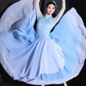 开场舞大摆裙演出服灯火里 合唱服古典舞广场舞服 中国大型舞台装