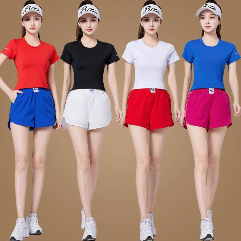 杨丽萍健身操跳舞衣广场舞蹈服装运动短裤套装女夏季新款速干跑步,运动/瑜伽/健身/球迷用品,广场舞套装,淘宝优惠券,粉丝福利购,淘宝优惠卷