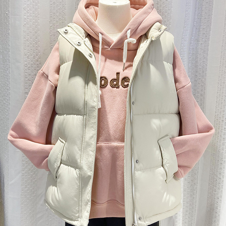 胖mm加大码外穿加厚棉服棉马甲女秋冬新款百搭马夹背心坎肩外套潮