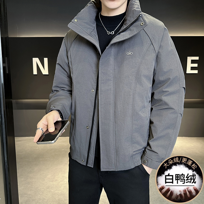意大利新款男士立领羽绒服