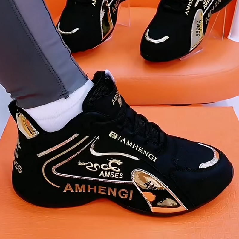 休闲运动真皮女鞋春秋季新款网红老爹鞋时尚百搭运动休闲鞋软底软