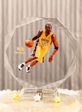 篮球球星模型水晶摆件