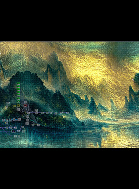 TouchDesigner源文件 音画互动 扭曲移动 肌理感  可自己替换图片