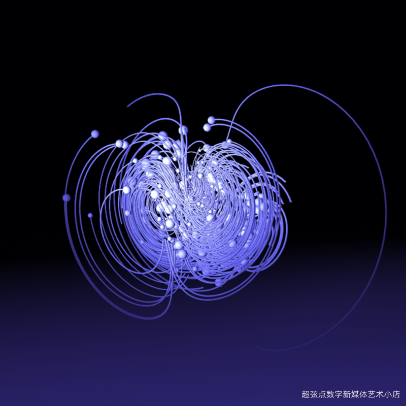 TouchDesigner源文件 粒子插件AttractorsDesigner数字新媒体艺术图片