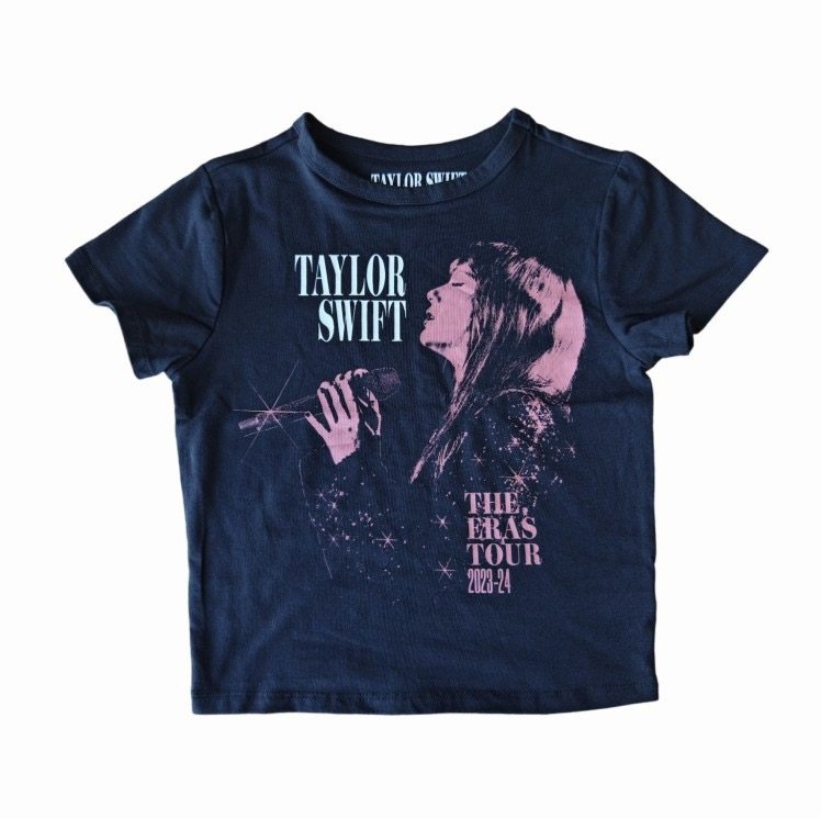 TaylorSwift 新款 霉霉夏季圆领短袖修身短款T恤显瘦减龄上衣