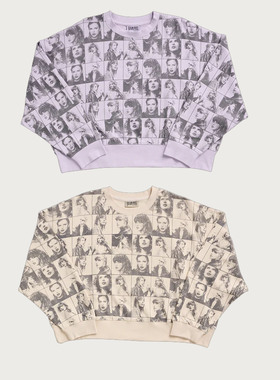 TaylorSwift 泰勒·斯威夫特 THE ERAS TOUR 米色 紫罗兰短款卫衣