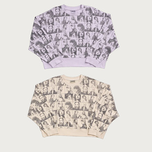 TaylorSwift 泰勒·斯威夫特 THE ERAS TOUR 米色 紫罗兰短款卫衣