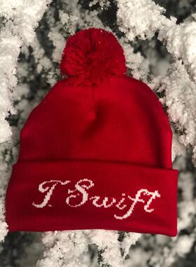 Taylor swift 霉霉同款christmas tree 圣诞感恩节款红色帽子