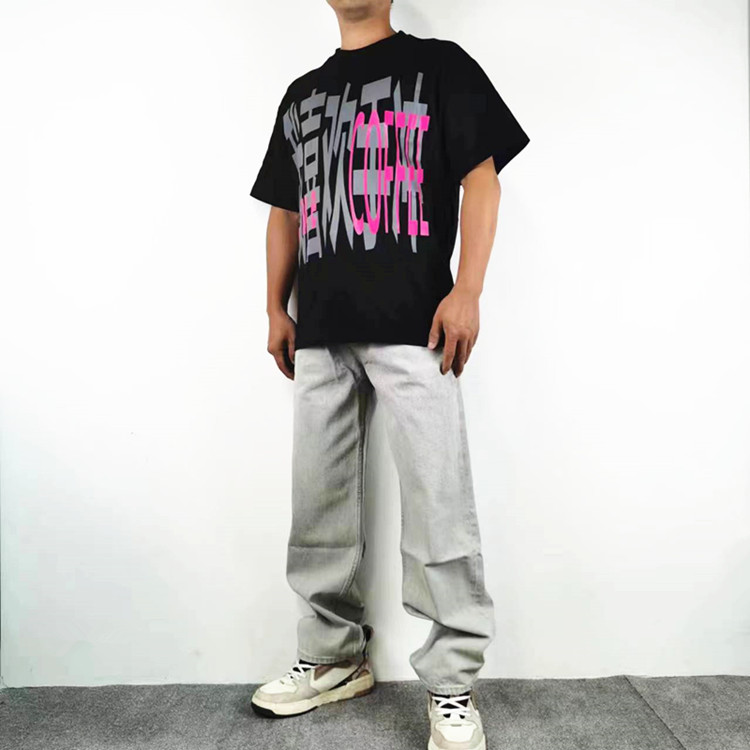 休闲街头水洗直筒百搭美式牛仔裤